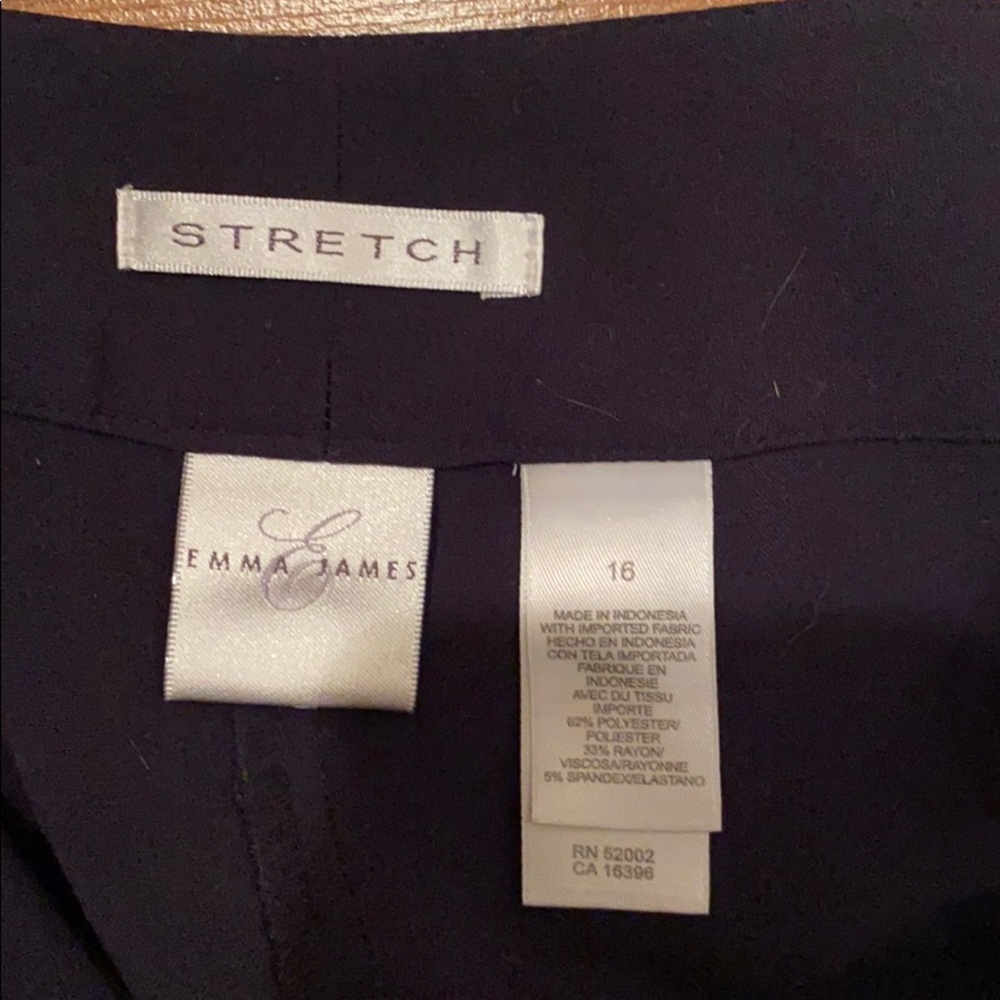 Nice Emma James Navy blue  women’s slacks, 16W